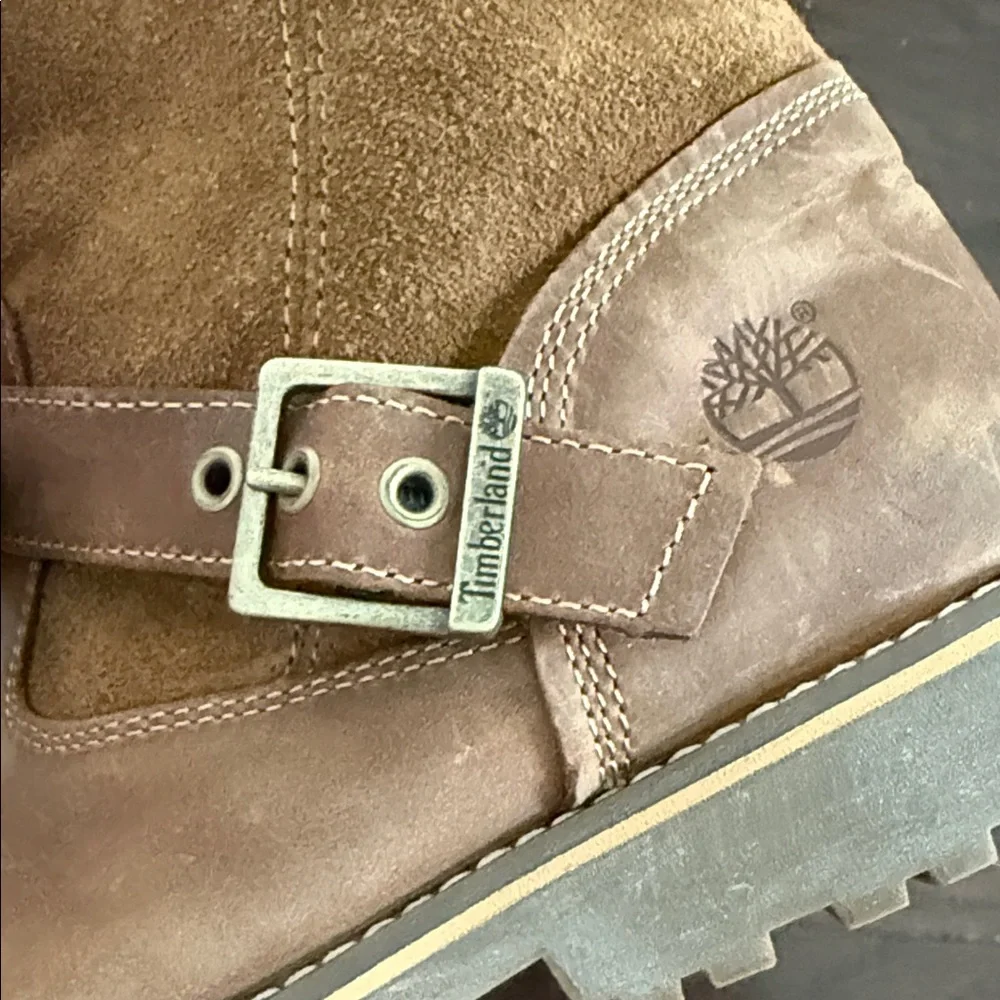 Timberland Girls Brown Leather Boots Size 6.5